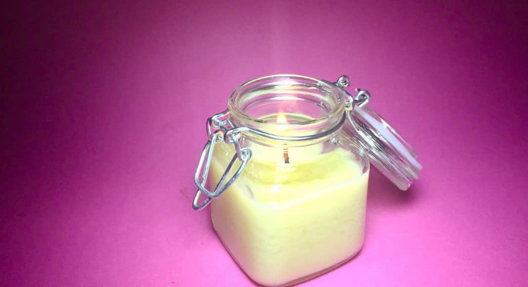 massage oil candles