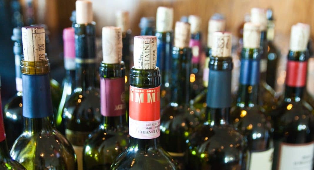 bottles of wine