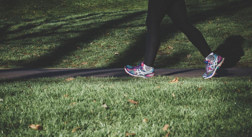 run outside walk exercise