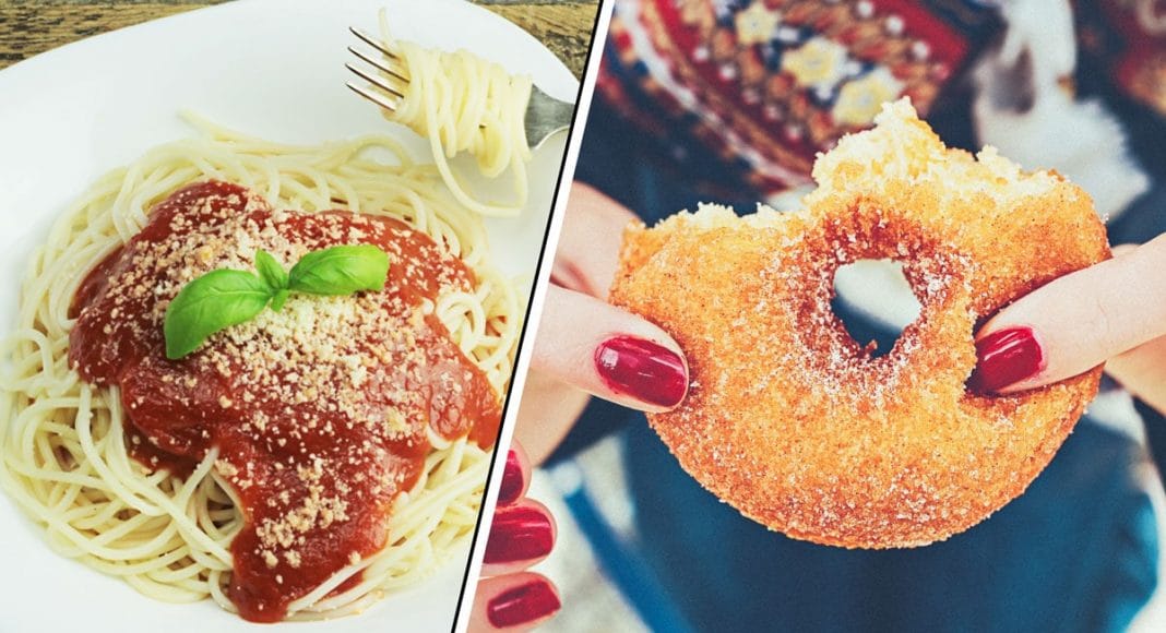 spaghetti doughnuts