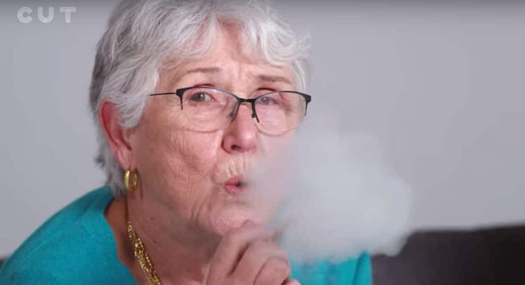 Grandma Smokes Marijuana For The First Time With Grandson