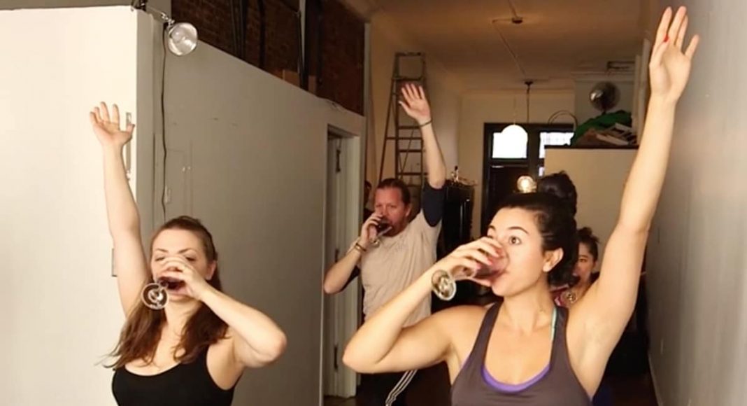 Drunk Yoga