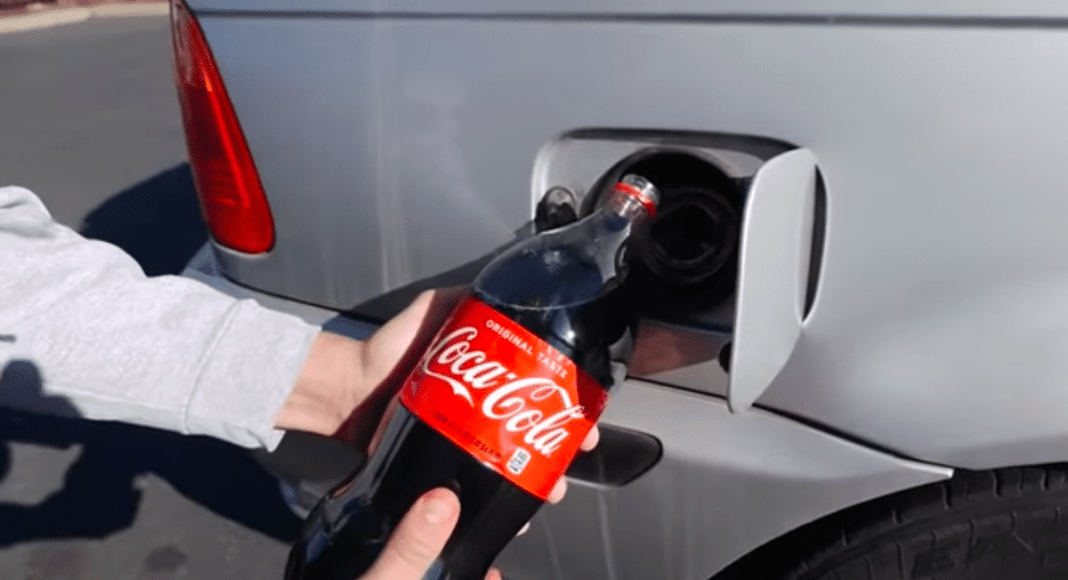 Gas Tank With Coke