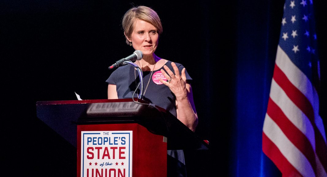 Cynthia Nixon Supports Marijuana Legalization