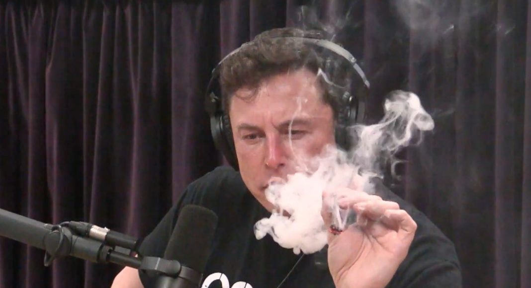 Elon Musk Smokes Marijuana With Joe Rogan
