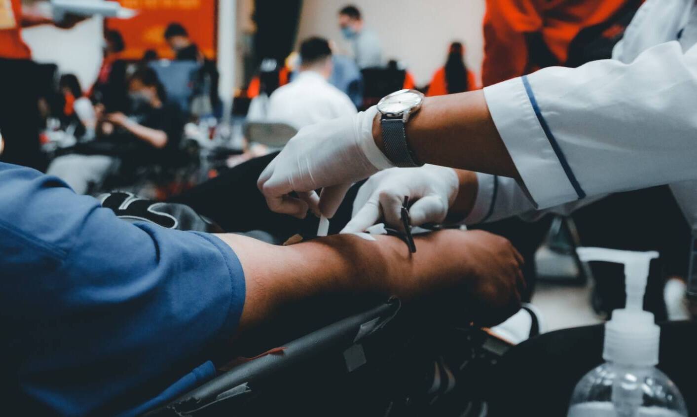giving blood