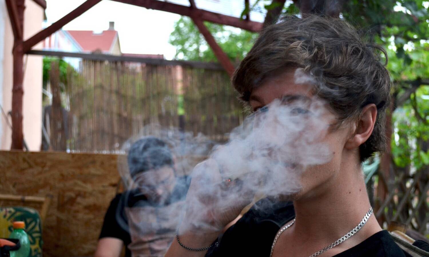 smoking marijuana