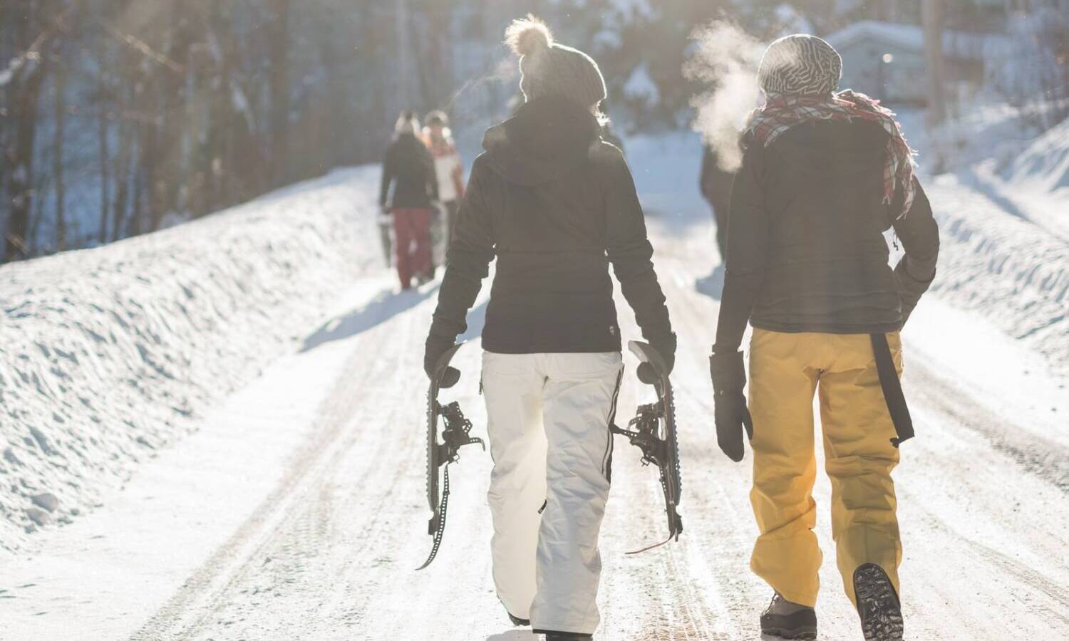 skiing