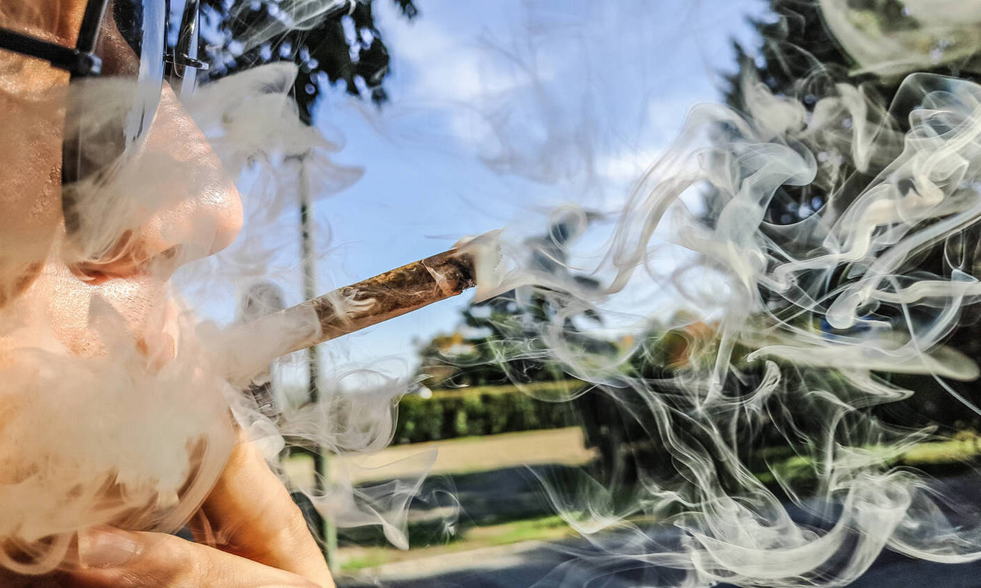 smoking marijuana