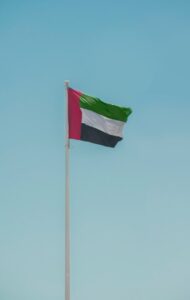 a flag on a flagpole